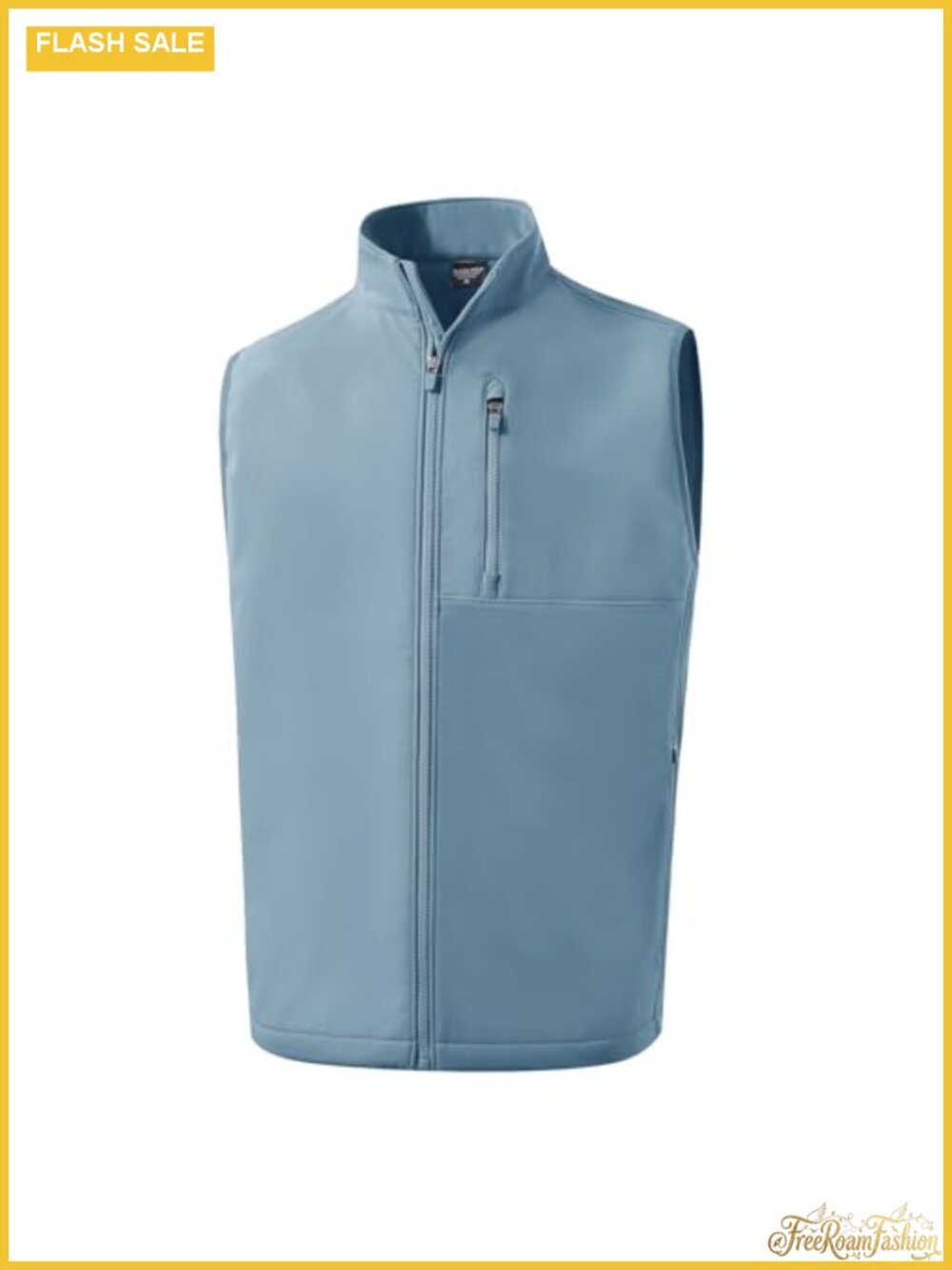 Mens Lightweight Windproof Softshell Vest Zip Pockets Golf Activewear